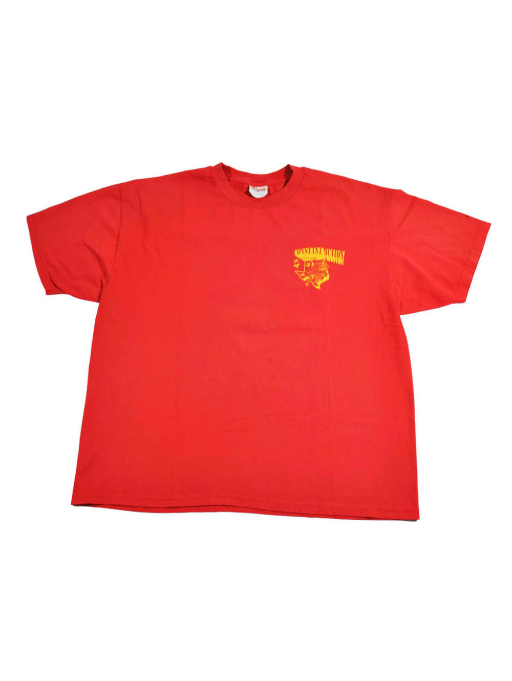 Vintage Constant Action Paintball Games of Texas Gun Red Mens Shirt Size X-Large